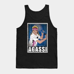 Agassi Tennis Player Hero Vintage Grunge Tank Top